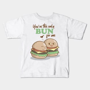 Funny Hamburger Shirt Junkfood Pun Fast Food Gifts Idea Kids T-Shirt